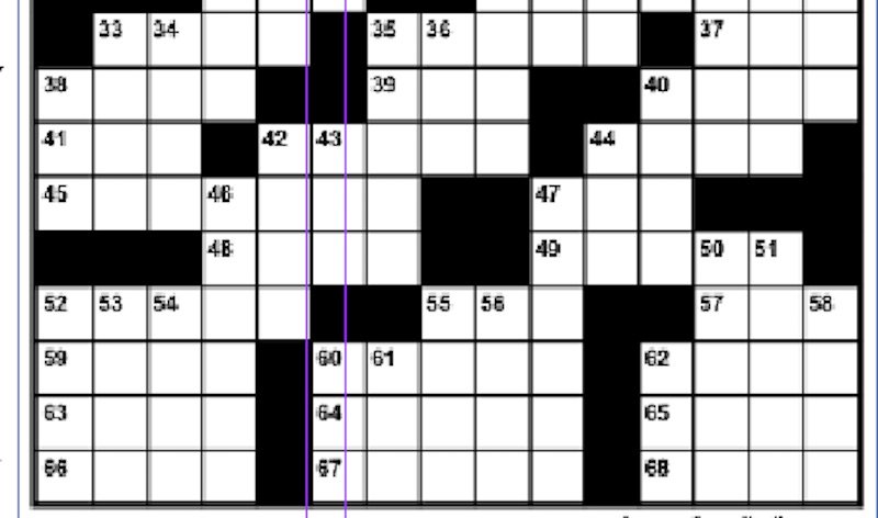 Mirror Crossword