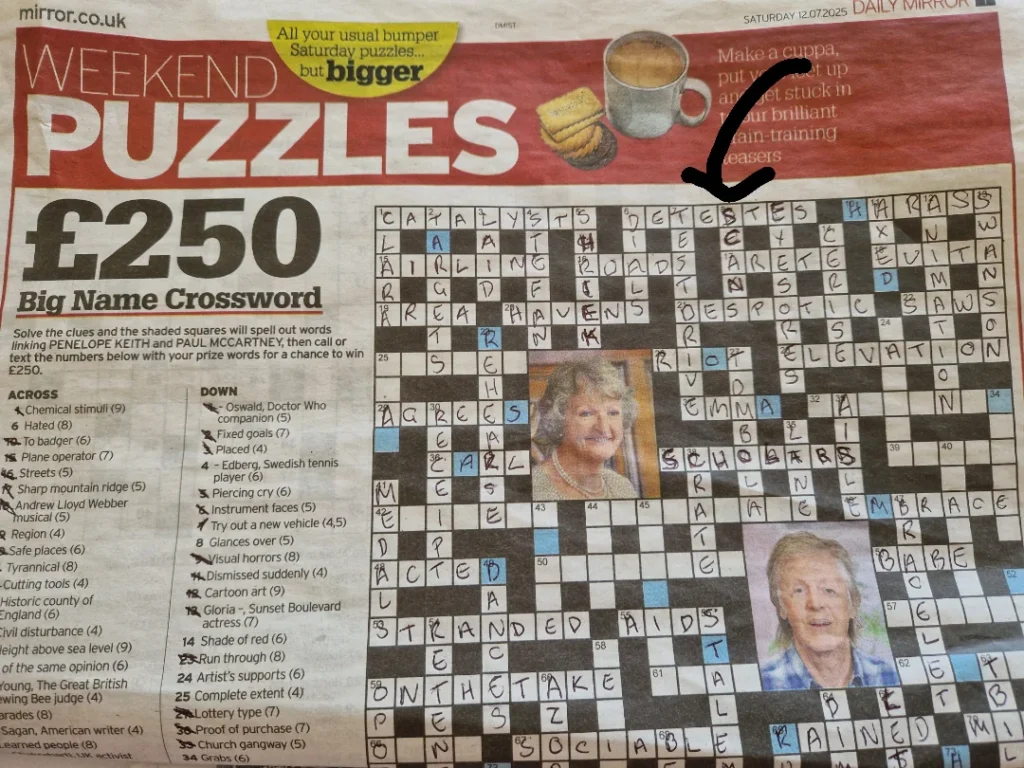 Mirror Crossword
